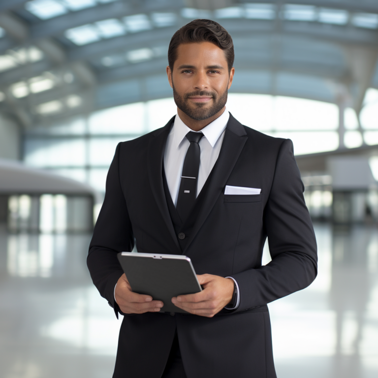 tlarbi_airport_vip_greeter_in_suit_with_an_ipad_with_blank_imag_d96426c0-1e3d-4a4b-82f7-60b0f47f47e3