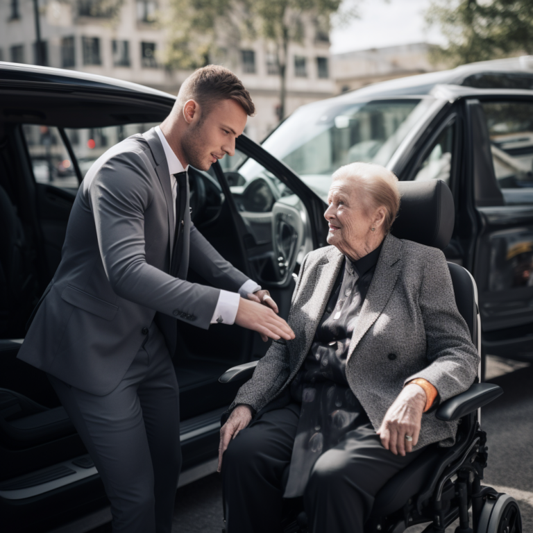 tlarbi_driver_in_suit_helping_his_custommer_an_old_woman_in_whe_48301c2b-4fe5-4c4b-89aa-fd6f9196bbb8